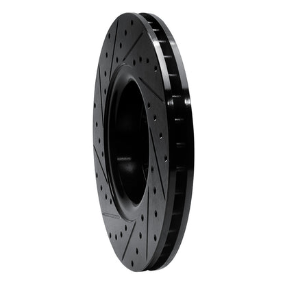 R1 Concepts R1 02-09 Buick Rainier Front Right Drilled & Slotted Black Brake Rotor