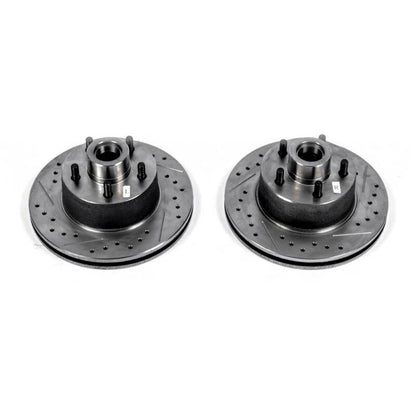 PowerStop Power Stop 75-76 Chrysler Cordoba Front Evolution Drilled & Slotted Rotors - Pair