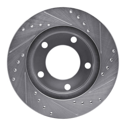 R1 Concepts R1 76-86 Jeep Scrambler Front Left Drilled & Slotted Silver Brake Rotor
