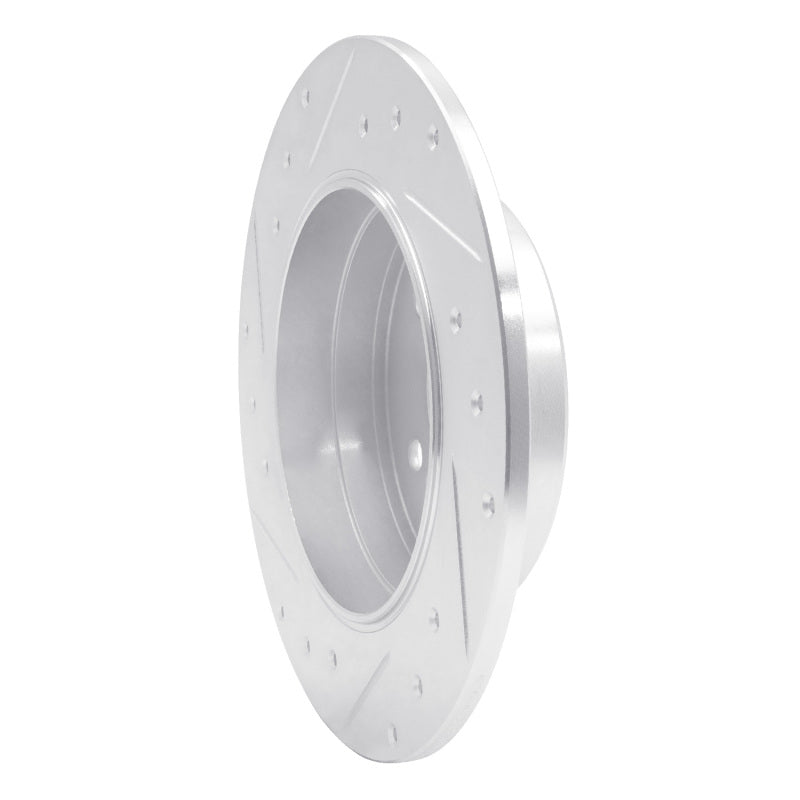 R1 Concepts R1 87-15 Chrysler Crossfire Rear Right Drilled & Slotted Silver Brake Rotor