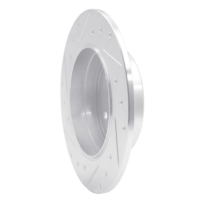R1 Concepts R1 87-15 Chrysler Crossfire Rear Right Drilled & Slotted Silver Brake Rotor
