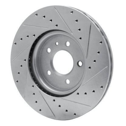 R1 Concepts R1 14-19 Buick CASCADA Front Left Drilled & Slotted Silver Brake Rotor