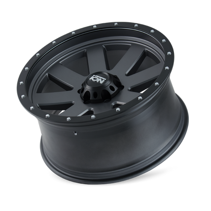 ION Wheels ION Type 134 18x10 / 5x139.7 BP / -19mm Offset / 108mm Hub Matte Gunmetal/Black Beadlock Wheel