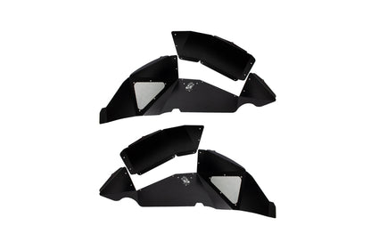 Fishbone Offroad 2018+ Jeep Wrangler JL Rear Pair Aluminum - Black Powdercoat Inner Fenders