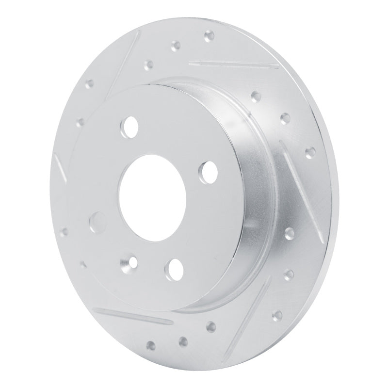 R1 Concepts R1 00-05 Chevrolet ASTRA (Mexico) Rear Left Drilled & Slotted Silver Brake Rotor