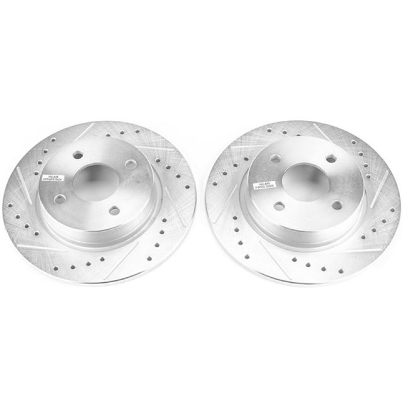 PowerStop Power Stop 2018 Ford EcoSport Rear Evolution Drilled & Slotted Rotors - Pair