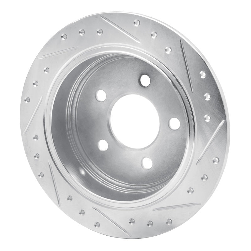 R1 Concepts R1 93-98 Jeep Grand Wagoneer Rear Left Drilled & Slotted Silver Brake Rotor
