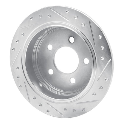 R1 Concepts R1 93-98 Jeep Grand Wagoneer Rear Left Drilled & Slotted Silver Brake Rotor