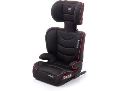 Babyauto Jet Fix Babyseat, Black With Red Pipping