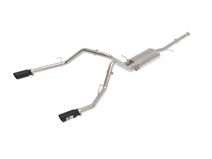 aFe Apollo GT Series Cat-Back Exhaust GM Trucks 09-18 V6-4.3L/V8-4.8/5.3L-Dual Rear Exit Black Tips
