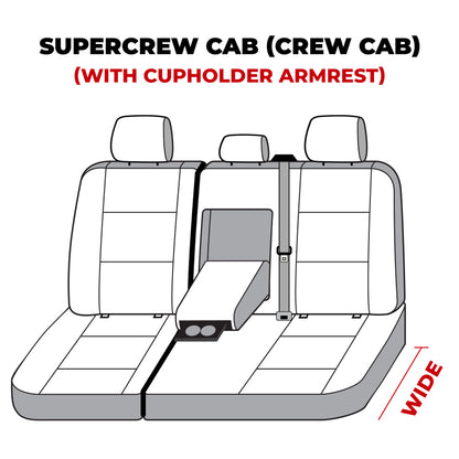 Covercraft 19-20 Ford F-250/ Waterproof Polyester SeatSaver Custom Second Row Seat Covers - Grey