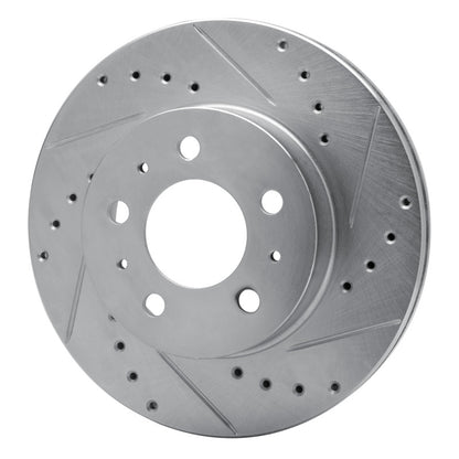 R1 Concepts R1 95-97 Ford Crown Victoria Front Left Drilled & Slotted Silver Brake Rotor