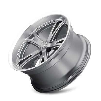 Ridler Wheels Ridler 606 20x10 / 5x120.65 BP / 0mm Offset / 83.82mm Hub Gloss Grey Machined Wheel