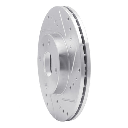 R1 Concepts R1 1990-2003 Ford Escort Front Right Drilled & Slotted Silver Brake Rotor
