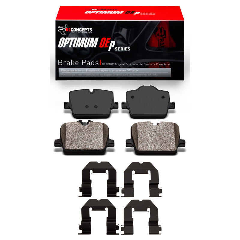 R1 Concepts R1 2019-2024 BMW 330I xDrive Sedan Rear R1 Optimum OE Pads & Hardware Kit