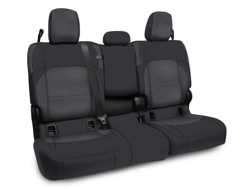 PRP Seats PRP 2020+ Jeep Gladiator JT Rear Bench Cover with Leather Interior - Black/Grey