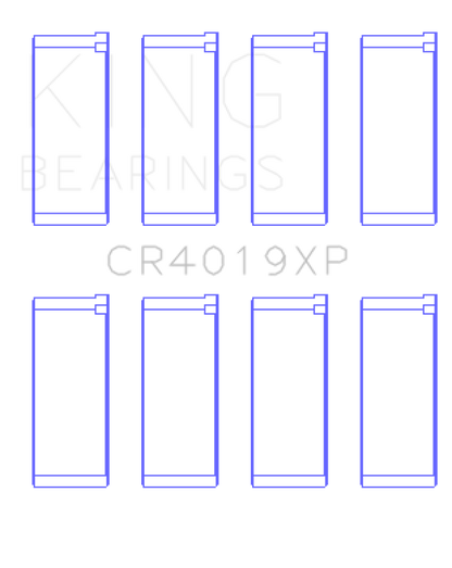 King Engine Bearings Renault F8Q 784/F7R/F1N (Size STD) Performance Rod Bearing Set