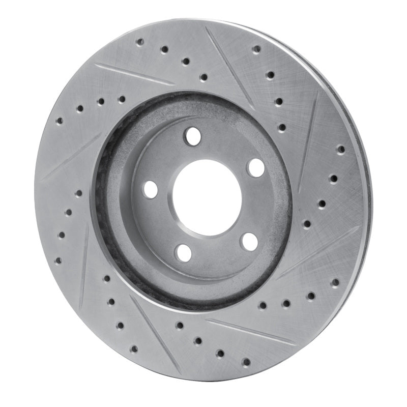 R1 Concepts R1 01-10 Chrysler PT Cruiser Front Left Drilled & Slotted Silver Brake Rotor