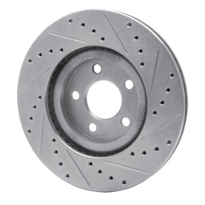 R1 Concepts R1 01-10 Chrysler PT Cruiser Front Left Drilled & Slotted Silver Brake Rotor