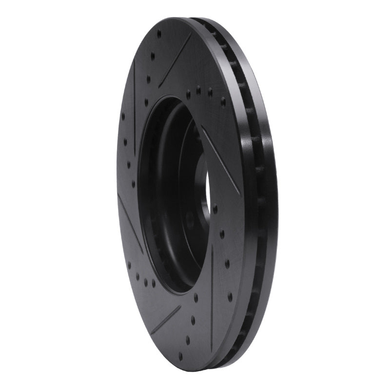 R1 Concepts R1 05-12 Ford Ecosport (Mexico) Front Right Drilled & Slotted Black Brake Rotor