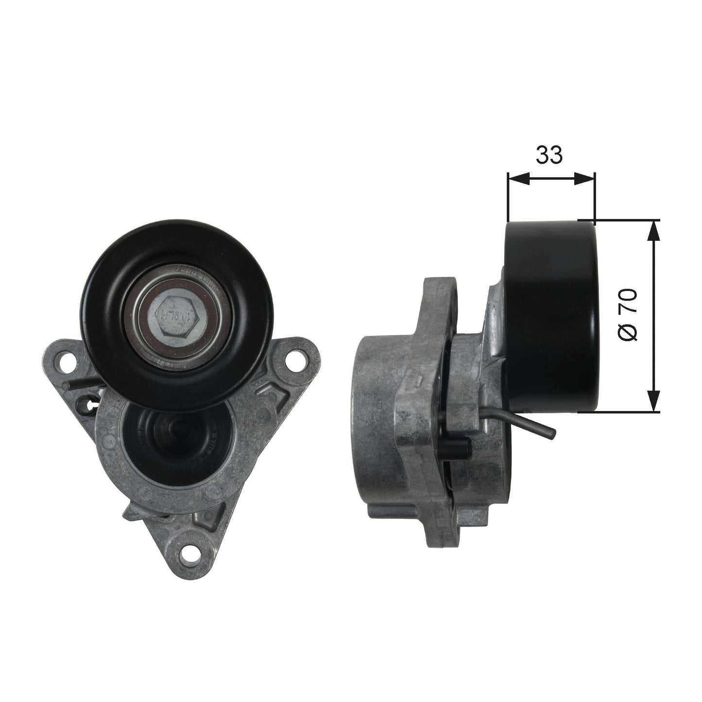 GATES GATT39171 V-Ribbed Belt Tensioner Pulley