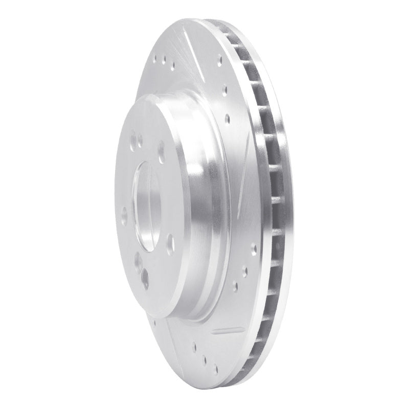 R1 Concepts R1 92-95 Mercedes-Benz E420 Rear Right Drilled & Slotted Silver Brake Rotor
