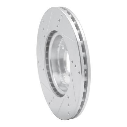 R1 Concepts R1 09-19 Dodge Vision (Mexico) Front Right Drilled & Slotted Silver Brake Rotor