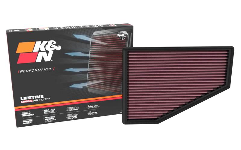 K&N Engineering K&N 2021+ Jeep Grand Cherokee V6 3.6L Replacement Air Filter