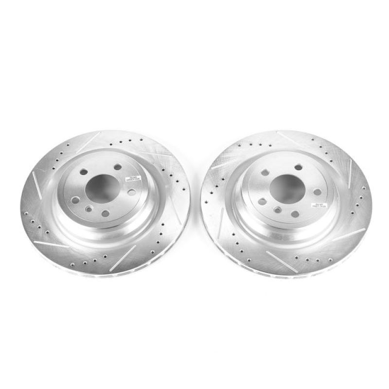 PowerStop Power Stop 17-18 Mercedes-Benz GLE43 AMG Rear Evolution Drilled & Slotted Rotors - Pair