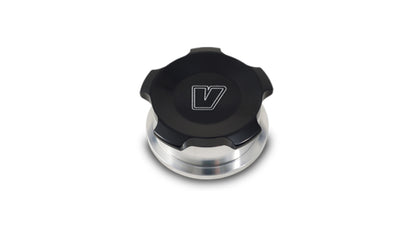 Vibrant 2.75in OD Aluminum Weld Bungs w/ Anodized Black Aluminum Threaded Cap (incl. O-Ring)