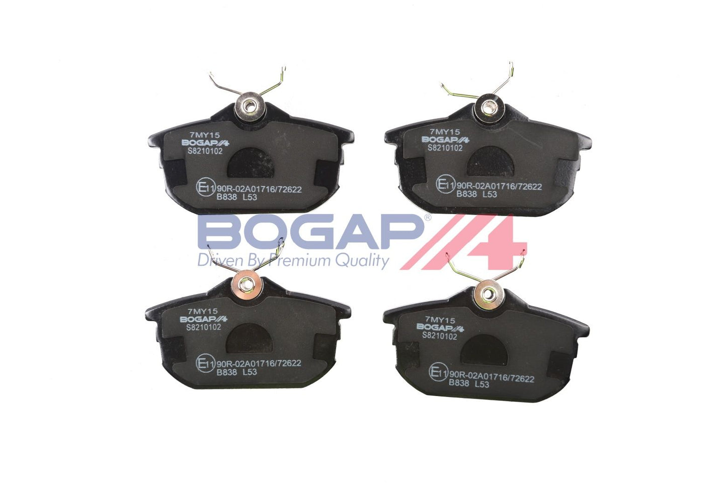 BOGAP S8210102 Brake Pad Set, Disc Brake