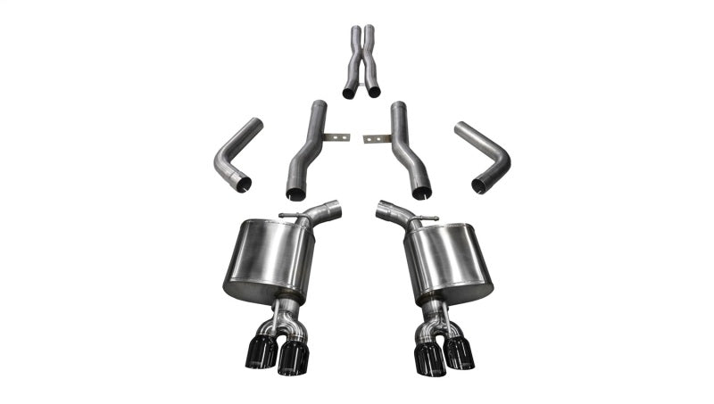 CORSA Performance Corsa 2017-2023 Dodge Challenger 5.7L V8 Xtreme Cat-Back Dual Rear Exit w/3.5in Black Tips