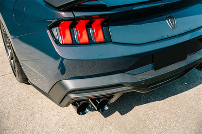 CORSA Performance Corsa 24-25 Ford Mustang Dark Horse 5.0L 3in Dual Rear Cat-Back w/Twin 4.5in Black PVD Straight Tips