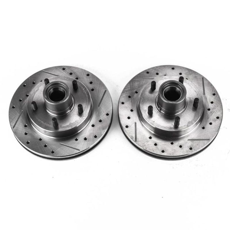 PowerStop Power Stop 95-97 Chevrolet Blazer Front Evolution Drilled & Slotted Rotors - Pair