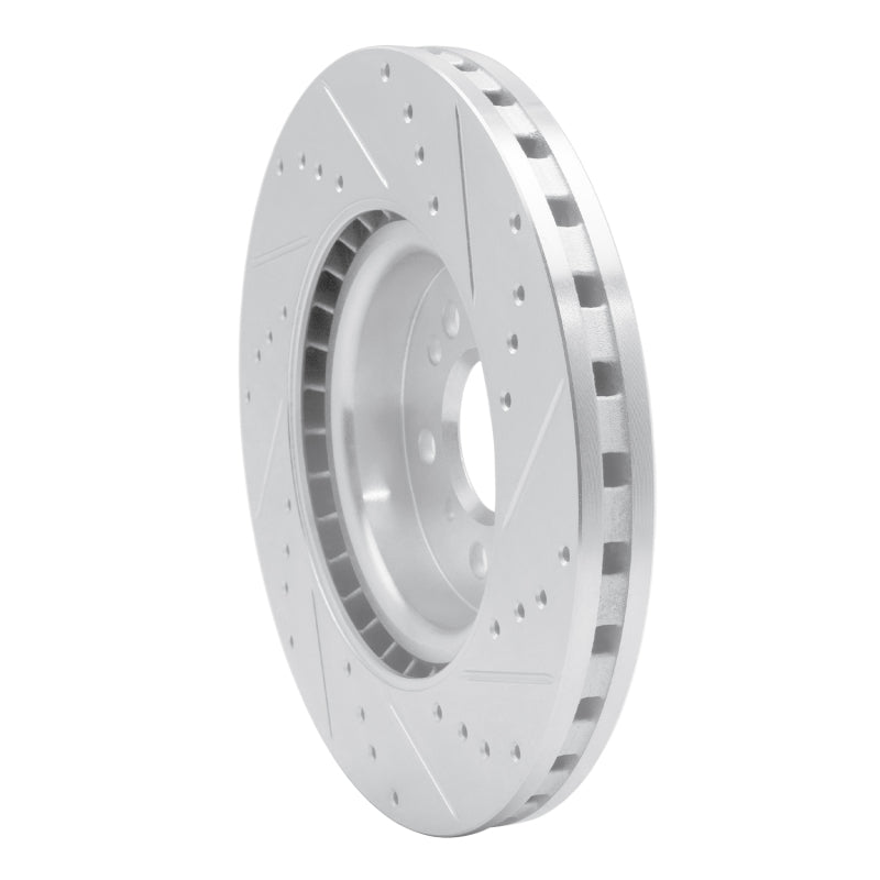 R1 Concepts R1 12-18 Mercedes-Benz ML350 Front Left Drilled & Slotted Silver Brake Rotor