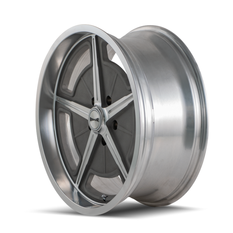 Ridler Wheels Ridler 605 18x9.5 / 5x120.65 BP / 0mm Offset / 83.82mm Hub Matte As-Cast Machined Wheel