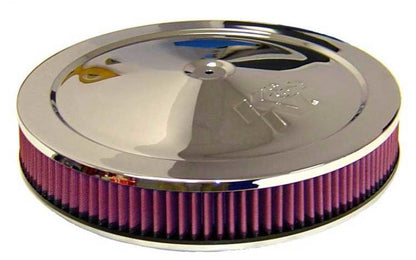 K&N Engineering K&N 14in Red Custom Air Cleaner Assembly - 5.125in ID x 14in OD x 3.87in H
