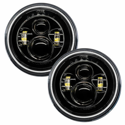 ORACLE Lighting Oracle 7in High Powered LED Headlights - Black Bezel - Green