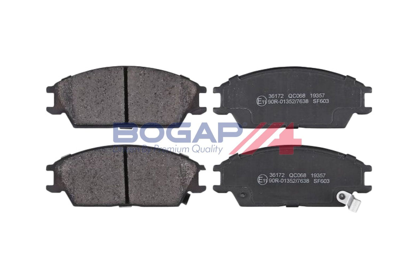 BOGAP Y8210275 Brake Pad Set, Disc Brake