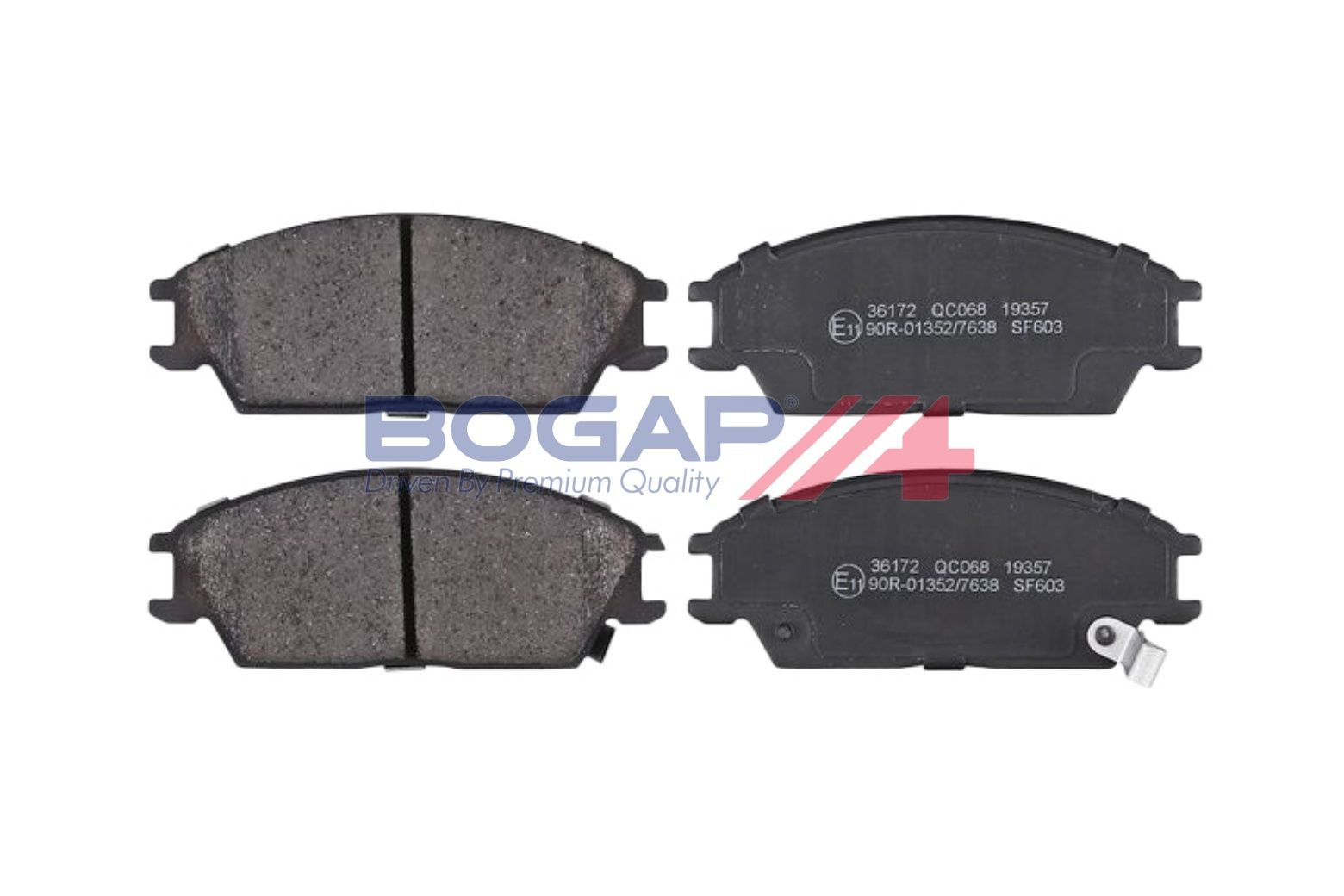 BOGAP Y8210275 Brake Pad Set, Disc Brake