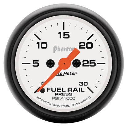 Autometer Phantom 2-1/16in 30K PSI Digital Stepper Motor Fuel Rail Pressure Gauge