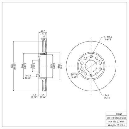 DFC 92-8 Audi A6 (USA/Canada) Front Brake Rotor