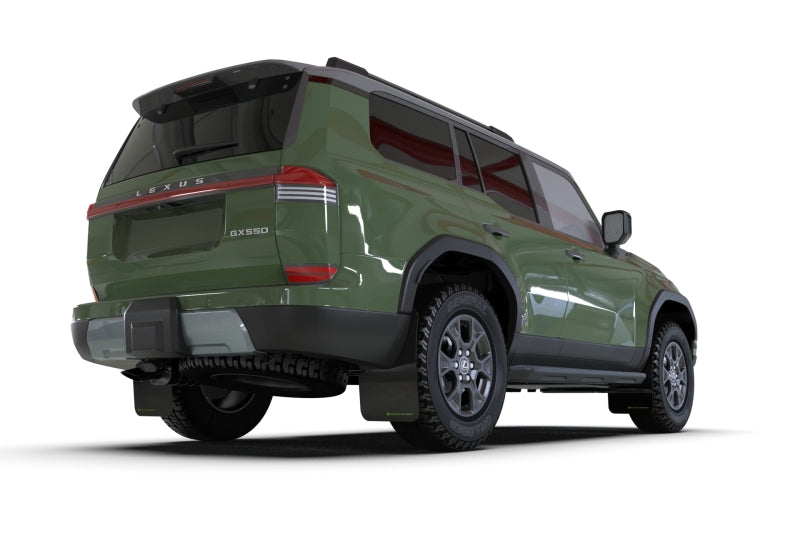 Rally Armor 24-26 Lexus GX-550 Overtrail Black UR Mud Flap Dark Green Logo