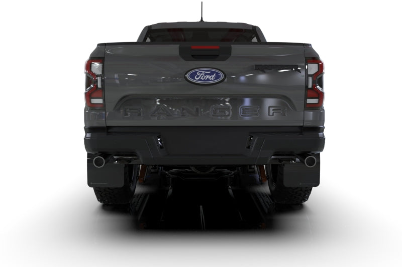 Rally Armor 23-25 Ford Ranger Raptor Black UR Mud Flap Metallic Black Logo