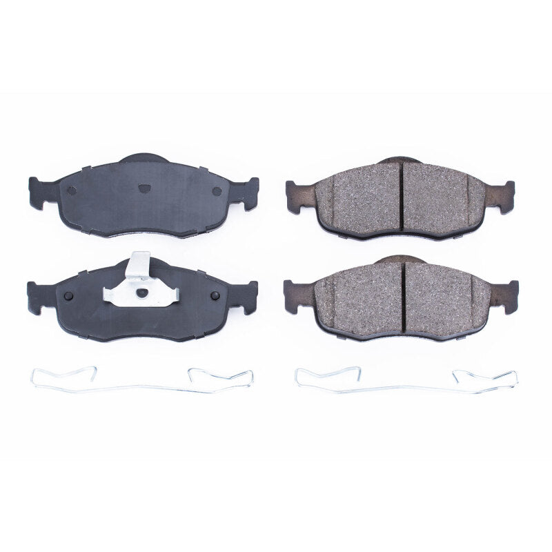 PowerStop Power Stop 95-00 Ford Contour Front Z17 Evolution Ceramic Brake Pads w/Hardware