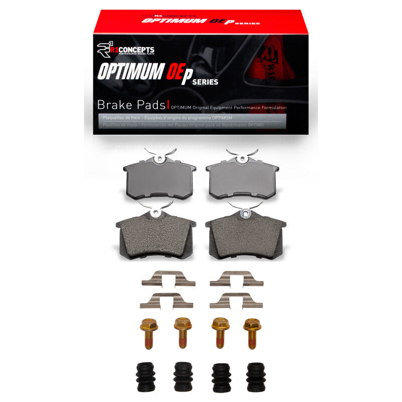 R1 Concepts R1 99-08 Audi Allroad Rear Optimum OE Pads & Hardware Kit