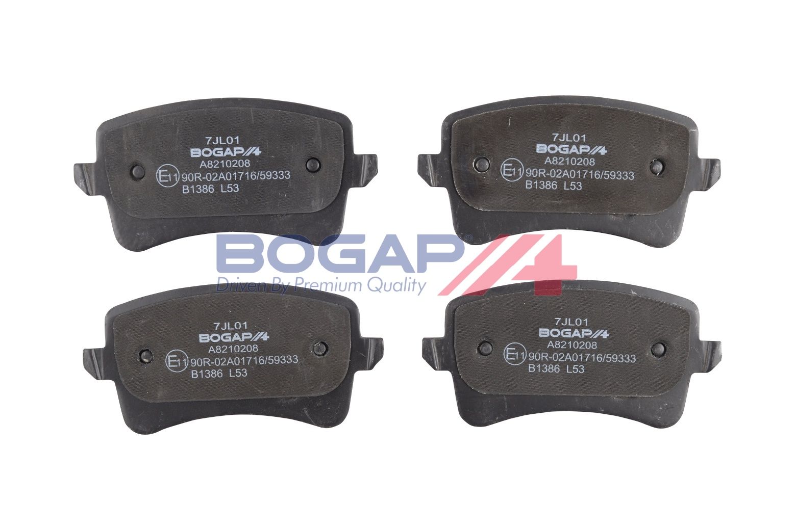 BOGAP A8210208 Brake Pad Set, Disc Brake