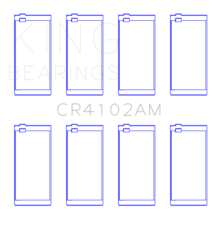 King Engine Bearings Toyota 2L (Size +0.50mm) Connecting Rod Bearing Set