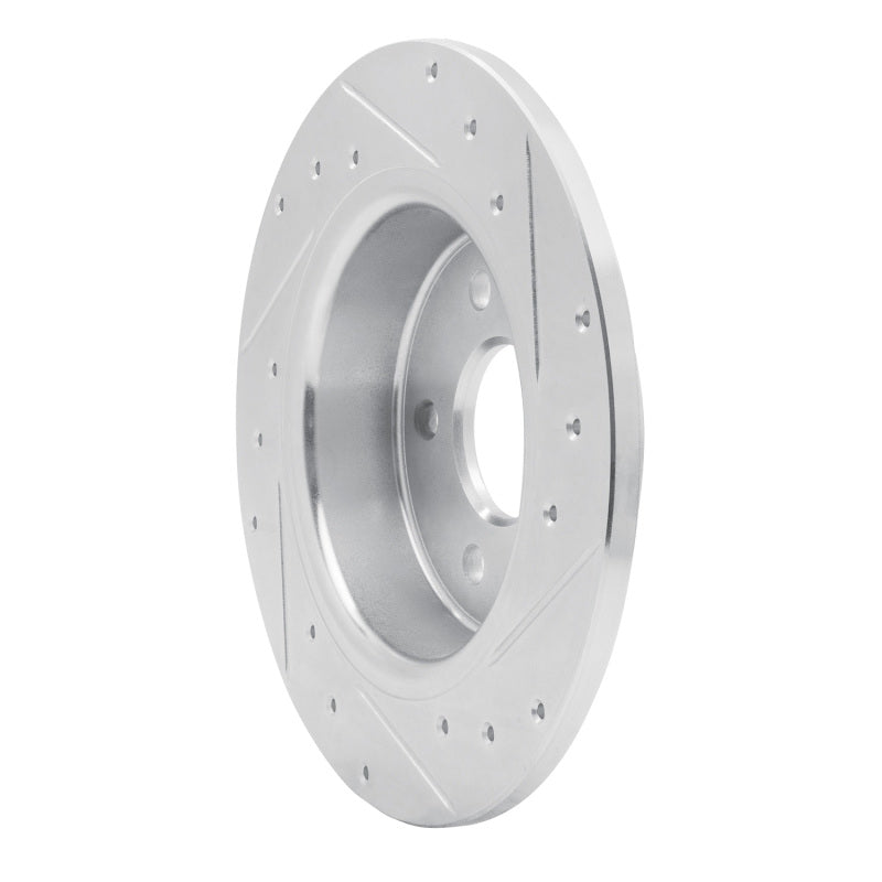 R1 Concepts R1 20-25 Chrysler Pacifica Rear Left Drilled & Slotted Silver Brake Rotor
