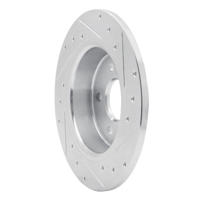 R1 Concepts R1 20-25 Chrysler Pacifica Rear Left Drilled & Slotted Silver Brake Rotor